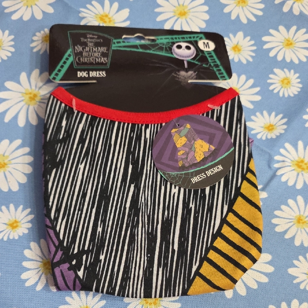 Disney Nightmare Before Christmas Dog Dress - Black, White, Red, Yellow, Purple